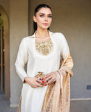 “Noor e Nazakat” Raw silk three piece outfit