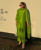 Lime Twist Raw Silk (Farshi Shalwar suit)