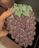 Grape Swarovski Clutch