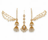 Pearl Nayra Jhumka Set