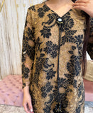 Gold Floral lace