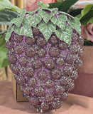 Grape Swarovski Clutch