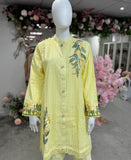 Chikankari Co-ord - Set Lemon