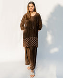 Mocha Crisscross (Farshi Shalwar suit)