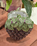 Grape Swarovski Clutch