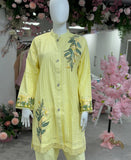 Chikankari Co-ord - Set Lemon