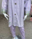 Chikankari Co-ord Set Lavender