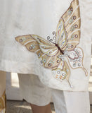 Butterfly three piece white