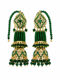Emerald Meher Jhumkas