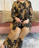 Gold Floral lace