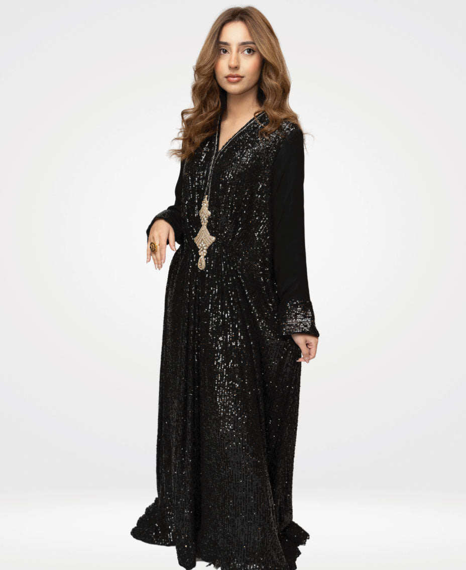 sequin kaftan dress uk Gunmetal Sequin Caftan Kaftan Dress | Jennafer Grace