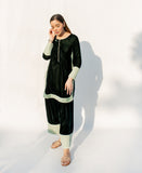 Emerald Eclipse (Farshi Shalwar suit)