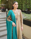 Peacock Elegance Silk Shawl
