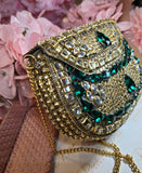 Emerald Zari Luxe Large Clutch