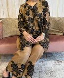 Gold Floral lace
