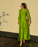 Lime Twist Raw Silk (Farshi Shalwar suit)