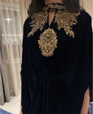 Twilight Blue Velvet Kaftan