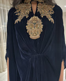 Twilight Blue Velvet Kaftan