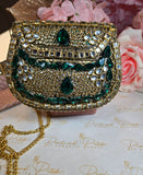 Emerald Zari Luxe Large Clutch