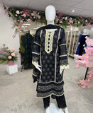 Black Chikankari