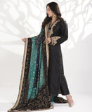 Midnight Mahal (Rawsilk Chunri outfit)