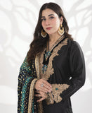 Midnight Mahal (Rawsilk Chunri outfit)