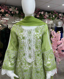 Green Chikankari