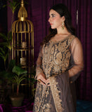 Golden Smoke (3 pc Sharara Set)