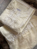 Ivory Chikankari Kurta Dupatta