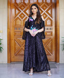 Black sequins kaftan