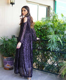 Black sequins kaftan