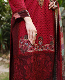 Maroon schiffli three piece outfit