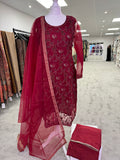 Fully Embellished Organza Outfit