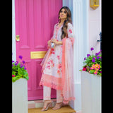 Spring field (lawn 3 piece Chikankari)