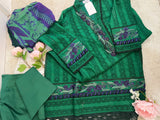 Emerald Elegance ( schiffli 3 piece suit)