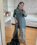 Pearly rain (rawsilk outfit) 2 piece