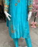 Turquoise Grace Rawsilk