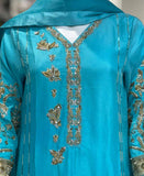 Turquoise Grace Rawsilk