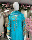 Turquoise Grace Rawsilk