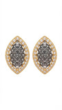Noir Marquise Cluster Studs