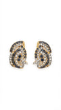 Noir & Crystal Teardrop Studs