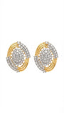 Dual-Tone Oval Cluster Studs