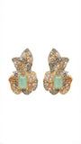 Amazonite Floral Mosaic Studs