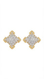 Pavé Diamond-Square Studs