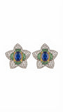 Sapphire & Emerald Starburst Studs