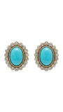 Turquoise Vintage Oval Studs