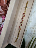 Ruby Gold Bracelet