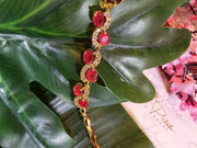 Ruby Gold Bracelet