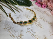 Gold Emerald Bracelet