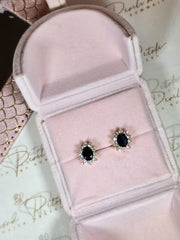 Black Sapphire Studs